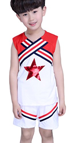 La Vogue Boys Girls Cheerleader Costume Star School Uniform Outfit - Image 3