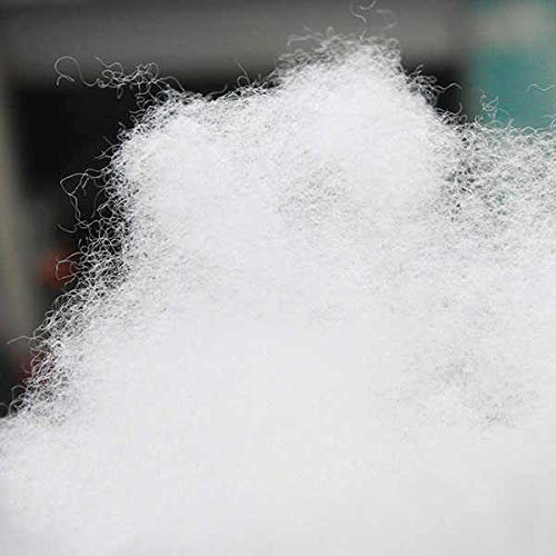 mFabrics 100% Polyester Soft and Pure Virgin Hollow Fibre For Cushions, Pillows, Toys, Pet Bed Stuffing Filling – Washable White Stuff (250)