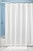 mDesign Long Hotel Quality Polyester/Cotton Blend Fabric Shower Curtain, Reinforced Buttonholes - Jacquard Herringbone Weave for Bathroom Showers and Bathtubs - 72