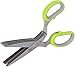 Brook Kitchen – Professional Herb Scissors – Multipurpose Stainless Steel Five-Blade Mincing Shears