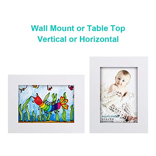 image for RPJC 3.5x5 inch Picture Frame Made of Solid Wood High Definition Glass