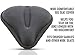 Bikeroo Large Bike Seat Cushion - (11 inches x 10 inches) Wide Gel Soft Pad Most Comfortable Exercise Bicycle Saddle Cover for Women and Men - Fits Cruiser and Stationary Bikes, Indoor Cycling