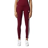 adidas Originals Women's 3-Stripes Leggings, Collegiate Burgundy, Small