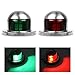 Acelane One Pair LED Navigation Lights Red and Green Lights Marine Sailing Signal Lights Stainless Steel 12V Bow Side Port Starboard for Boating Fishing Yacht, Pontoons, Chandlery Boat