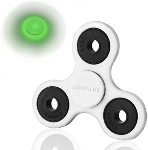 Fidget Spinner, AIRWALKS Tri-Spinner Ceramic Bearing Stress Reducer EDC Focus Toy, Spins up to 2-3min (Glow in the Dark)