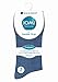 IOMI - 6 Pack Mens Thin Non Binding Extra Wide Loose Top Cotton Diabetic Socks (7-12 US, Blue)