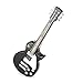 Novelty Black Butane Refillable Lighter for Cigar Cigarette Smoking Pipe Smokers with Rock and Roll Flashing LED Electric Guitar Shape