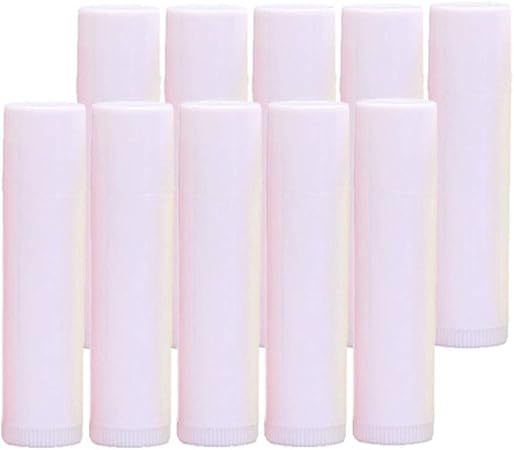 Amazon プラスチック 空 口紅容器 口紅の管 リップクリーム容器 10個 全7色 白 F Fityle コスメ用詰替え容器 通販