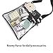 Clear Purse, F-color Clear Stadium Bag NFL, BTS Approved Concert Purse for Women, Black