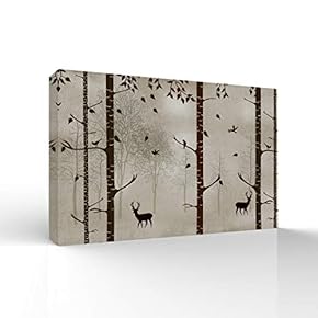Canvas Wall Art-Quiet Romantic Forest-Canvas Prints Home Artwork Decoration for Living Room,Bedroom - 12x18 inches