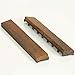 Bare Decor EZ-Floor End Trim Piece Interlocking Flooring in Solid Teak Wood (Set of 2)