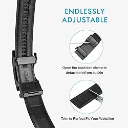 BOSTANTEN Mens Belt Leather Ratchet Dress Belt with
