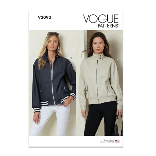 Vogue V2093Y5 Misses' Loose-Fitting Jackets Sewing Pattern Packet, Design Code…