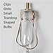 Creative Hobbies Muslin Linen Fabric Candle Lamp & Chandelier Shades 4-Inch High x 5-Inch Diameter -Clip on Bulb (Pack of 6)