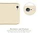 IPAKY Dual Layer Exact-Fit Matte Finish Hard Case with Tempered Glass Screen Protector iPhone 6/6S - 4.7 Inch Gold