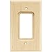 Brainerd 64668 Wood Square Single Decorator Wall Plate / Switch Plate / Cover, Unfinished