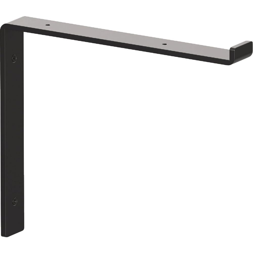 Knape & Vogt Shelf-Made 10 in. D x 1.50 in. W x 8.313 in. H Black, Steel, Decorative Shelf Bracket, 75lbs โ image 1