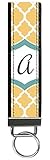 Snaptotes Moroccan Design Monogram Wristlet Keyfob Keychain