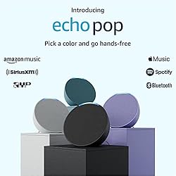 Amazon Echo Pop, Our smallest Alexa speaker, Fits