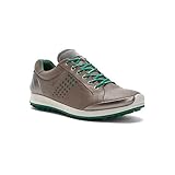 ECCO Men's Biom Hybrid 2 Golf Shoe, Warm Grey/Green, 42 EU/8-8.5 M US