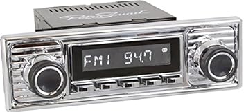 RETROSOUND Herren chrom Hermosa Becker gewelltem Stil mit AUX USB Bluetooth Radio