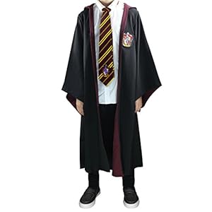 Harry Potter Authentic Tailored Wizard Robes Cloak by Cinereplicas,Gryffindor,XSmall