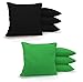 Johnson Enterprises, LLC 8 Standard Corn Filled Regulation Duck Cloth Cornhole Bags! 17 Colors (You Pick)!! (Black/Kelly Green)