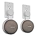 Mount Genie Affordable Essentials Google Home Mini (1st Gen) Outlet Wall Mount Hanger Stand | A Low-Cost Space-Saving Solution (White, 2-Pack)
