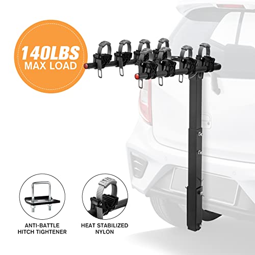 4 Bike Rack for carBicycle Carrier Racks with 2'' Hitch Receiver,Heavy