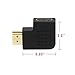 VCE HDMI 90 and 270 Degree Adapter 4-Pack, HDMI Right Angle Male to Female Vertical Flat Adapter L Shape Extender 3D 4K HDR Supported
