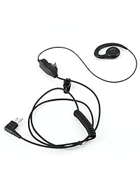 HWAYO Auricular giratorio Walkie Talkie con micrófono y PTT para radio bidireccional Motorola - Auricular giratorio Motorola Compatible con Walkie Talkies CLS1410, CLS1100, HKLN4604A (1 paquete)