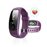 Fitness Tracker with Heart Rate Monitor, DBFIT Activity Tracker Smart Watch with Sleep Monitor, IP67 Water Resistant Walking Pedometer Band with Call/SMS Remind for iOS/Android Smartphone (Purple)