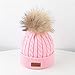 Longay Toddler Kid Girl&Boy Baby Infant Winter Crochet Knit Hat Beanie Hairball Cap (Pink)