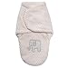 Wonder Miracle newborn baby swaddle blanket, soft thick warm fleece velcro sleeping bag with cute elephant embroidery for boy or girl (cream pink, small, 11 x 20 inches, use below 15℃/59℉)