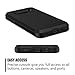 Galaxy S8 Plus Case, Anuck Slide Cover Galaxy S8 Plus Wallet Case [Card Pocket][Hard Shell] Shockproof Armor Rubber Bumper Case With Slidable Card Slot Holder for Samsung Galaxy S8 Plus - Black