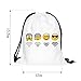 Mani 3D Nylon Drawstring Bags Black Drawstring Backpack String Backpacks Pattern Pull String Backpack