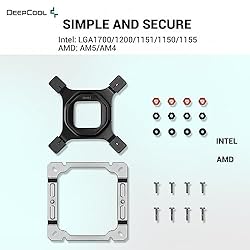 DeepCool AK400 CPU Air Cooler 220w TDP 6mm x 4