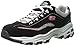 Skechers womens D'lites - Life Saver Memory Foam Lace-up Sneaker,Black/Pink,7.5 M US