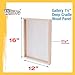 U.S. Art Supply Unfinished Cradled Wood Panels for Painting, 2 Pack of 12x16 inch - Gallery Birch Wooden Canvas Boards 1-1/2