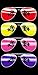 DII Terry Cotton Beach Towel Colorful, Soft Absorbent and Dry Fast, 30x60, Sunglasses