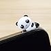 ZOEAST Adorable Recumbent Smiling Little Panda Dust Plug 3.5mm Phone Accessory Cell Phone Plug iPhone Dust Plug Samsung Plug Phone Charm Headphone Jack Earphone Cap Ear Cap Dust Plug (Panda)