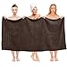 American Soft Linen, Oversized Bath Sheet, 35 in 70 in 100% Ringspun Cotton Bath Towel Sheets for Bathroom, Soft Absorbent Large Towels, Brown