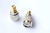 2pack SMA Female-Jack-F to TNC Male-Plug-M RF adapter connector