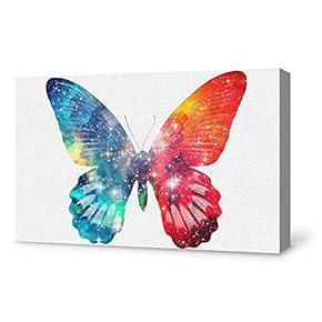 Wall26-Canvas Wall Art-Beautiful Butterfly-Giclee Painting Wall Art for Bedroom Living Room Home Decoration - 12x18 inches