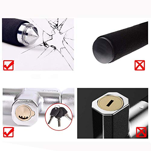 Sutekus Car Anti-Theft Steering Wheel Lock, 3 Keys Altra Safe