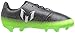 adidas Performance Kids' Messi 16.3 Firm Ground Soccer Cleats, Dark Grey/Metallic Silver/Neon Green, 2 M US Little Kid