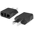 BoxWave European to American Outlet Plug Adapter,Black,Euro to US Adapter - Type B