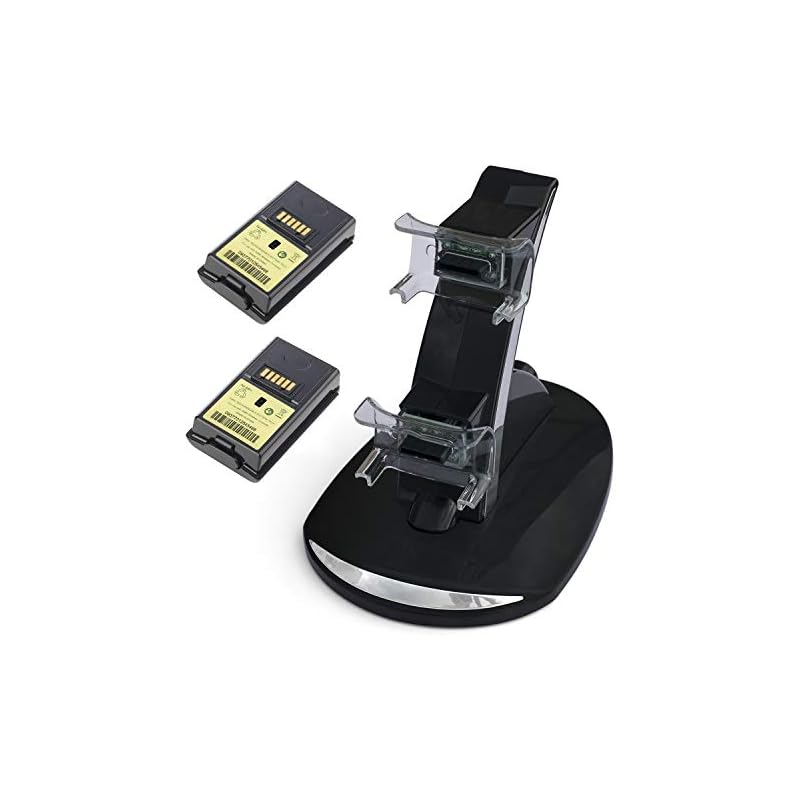 YCCTEAM Xbox 360 Power & Play Controller Charger with Rechargeable