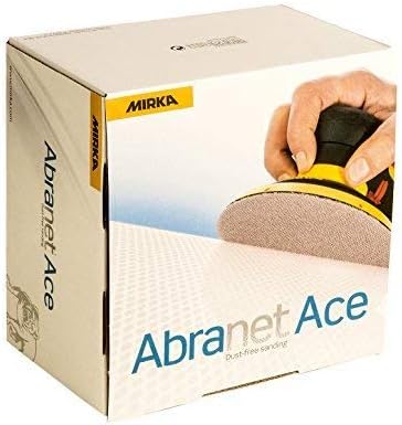 Mirka Abranet Ace net sanding discs diameter 150mm Hook & Loop/grit P80 / 50 pcs/For all 150mm random orbital sanders/Semi-ceramic/for sanding hard surfaces wood - Image 3