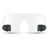 TriEye Replacement Dual Lens with Rearview Mirror &ndash; UV400 Cycling Glasses, Scratch-Resistant &amp; Durable for Road and Commuter